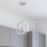 Elektroyou Orjin Beyaz Tekli Sarkıt LED Beyaz Işık Ultra Ledli Salon Mutfak Oda Hol Ledli Avize