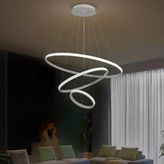 Elektroyou Robin 3'lü Gri Beyaz Ledli Modern Avize