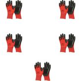 Eli Nitril Iş Güvenlik Eldiveni - Kırmızı - 10/xl - 5 Çift - Paket - Standart - Çok Renkli