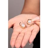 Elika Silver Kadın İnci Detaylı Küpe