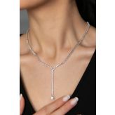 Elika Silver Kadın Su Yolu Model Kolye