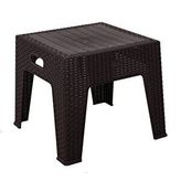 Elit Rattan Sehpa Kahverengi