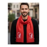 Elit Scarf ATATÜRK BASKILI FULAR-Kirmizi