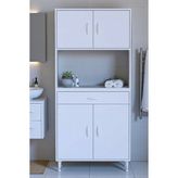 Eliusta Artex 80 Cm Yüksek Organizasyonlu Boy Dolabı 80X173x32,5 Cm Beyaz Banyo/Mutfak Dolabı