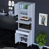 Eliusta Çağıl 80 Cm Çok Amaçlı Fırın Dolabı - Mutfak Kiler Banyo Antre Hobi Dolabı 80X226x32 Cm