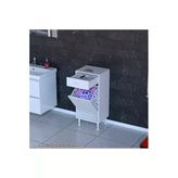 Eliusta Çok Amaçlı Dolap 45 X 88 X 32 Cm Sepetli Kirli Çamaşır Dolabı Raflı Mutfak Dolabı Banyo Dolabı Teşhir