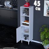 Eliusta Duru 45 cm Raflı Mutfak Kiler Düzenleyici Dolap Banyo Havluluk Dolap Beyaz 45X150X32 cm