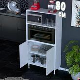 Eliusta Duru 80 Cm Çift Kapaklı Mutfak Kiler Dolabı Raflı Mikrodalga Fırın Standı Banyo Dolabı 80X150x32 Cm