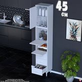 Eliusta Ekin 45 cm 3 Çekmeceli Bakliyat Dolabı Çok Amaçlı Mutfak Kiler Banyo Organizer Çocuk Odası Dolabı - Beyaz