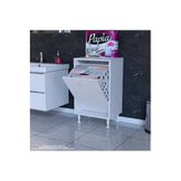 Eliusta Lara 45 X 75 X 32,5 Cm 1 Göz Sepetli Kirli Çamaşır Banyo Dolabı Çok Foksiyonlu Düzenleyici Dolap