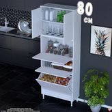 Eliusta Mona 80 Cm Tam Kapaklı 2 Göz Sepetli Çok Amaçlı Mutfak Banyo Kirli Çamaşır Dolabı Oyuncak Dolabı