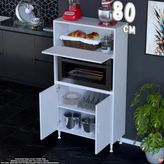 Eliusta Rona 80 Cm Çok Amaçlı Mutfak Kiler Dolabı Raflı Mikrodalga Fırın Standı Banyo Dolabı 80X150x32 Cm