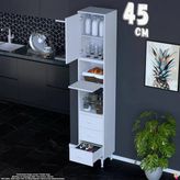Eliusta Roven 45 Cm 3 Çekmeceli Çok Amaçlı 2 Kapaklı Mutfak Kiler Banyo Organizer Çocuk Odası Dolabı