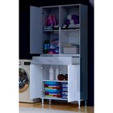 Eliusta Vellum Beyaz Dolap 80X173x32,5 Cm Ebatlarında Çok Fonksiyonlu 80 Cm Genişlikte Banyo Dolabı