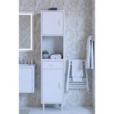 Eliusta Vero 5 Bölmeli 45 cm Genişlikte Dolap Çok Amaçlı Kullanım Banyo Dolapı 45X173X32,5 cm Dolap - Beyaz