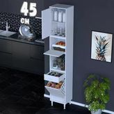 Eliusta Zevra 45 Cm Baharatlık Dolabı Sepetli Çok Amaçlı Mutfak Kiler Organizer Banyo Dolabı 45X226x32 Cm