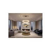 Elizim Home Lighting Elmas 2 Katlı Kristal Taşlı Ledli Avize