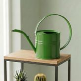Ella 1 Litre Metal Çiçek Saksı Sulama Kabı - Modern Dekoratif Çok Amaçlı Sulak - Koyu Yeşil