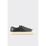 Elle Black Leather Men's Sneakers - Siyah