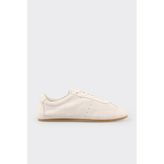 Elle Ecru Leather Women's Sneakers - Ekru