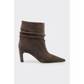 Elle Shoes Antrasit Deri Kadın Klasik Bot