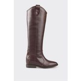 Elle Shoes Kahve Deri Kadın Western Çizme