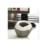 Elmas Beton Saksı 03 Gri - - - --