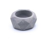 Elmas Beton Saksı 05 Gri - - - --