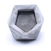 Elmas Beton Saksı 2 Gri - - - --