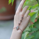 Elmas Montür Mekik Model Rose Gold Kaplama Gümüş Şahmeran