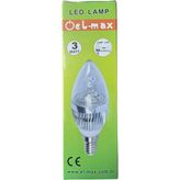Elmax 3W E14 LED Buji Günışığı Ampul - Gün Işığı