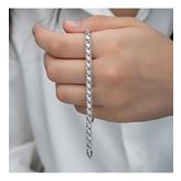 Else Silver ADS1242 Kadın Pullu Zincir Gümüş Bileklik