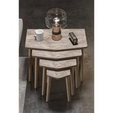Elya Zigon Sehpa Çok Renkli 4'lü - Siyah