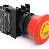 Emas Mb200E-E Kırmızı Yazılı Acil Stop