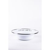 Emaylab Love Emaye Çukur Makarna ve Salata Tabağı 24CM