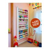 Emdief Home Carmen 4 Raflı Kitaplık - Beyaz Renk Montessori Kitaplık - Çocuk Odası Kitaplığı