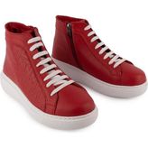 Emel Ayakkabı Modern Deri Converse Bot Kırmızı 1301