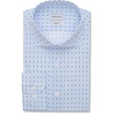 Emnana Açık Mavi Desenli Slim Fit Print Gömlek - 46
