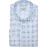 Emnana Desenli Mavi Regular Fit Print Gömlek - 46