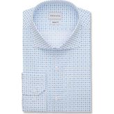 Emnana Desenli Slim Fit Print Gömlek - 46 - Mavi