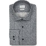 Emnana Gri Desenli Regular Fit Print Gömlek - 42