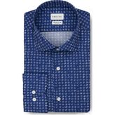 Emnana Mavi Desenli Regular Fit Print Gömlek - 42