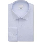 Emnana Mavi Desenli Slim Fit Gömlek - 42