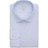 Emnana Mavi Desenli Slim Fit Gömlek - 46 - Açık Mavi