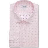 Emnana Pembe Desenli Slim Fit Gömlek - 42