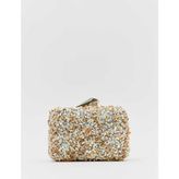 Emnora Brightness Taşlı Clutch Çanta Nude
