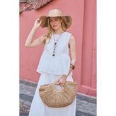 Emnora Noir Hasır Çanta Camel