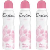 Emotion Love 150 ml x 3 Kadın Deodorant