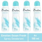 Emotion Ocean Fresh 4x150 ml Kadın Deodorant