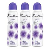 Emotion Violet 150 ML x 3 Kadın Deodorant